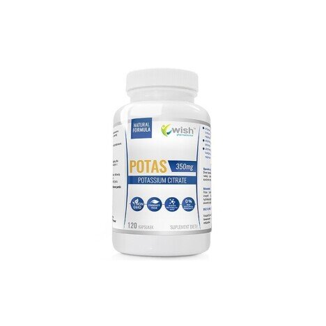 Wish Potassium citrate (Citrat de potasiu), 350 mg, 120 Capsule